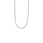 Rose Gold Plated Necklace with Beads in 925 Sterling Silver