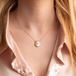 Pearl Lucky Eye Necklace in 925 Sterling Silver Gold Plated - Image 2