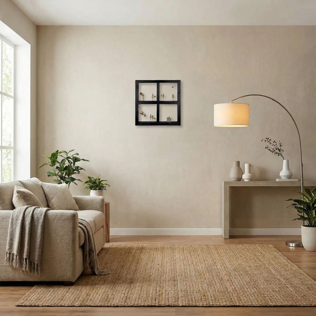 Bronze Journey of a Life Together - Wood Art Frame 33x33cm