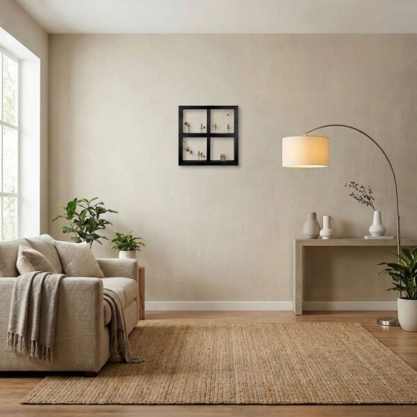 Bronze Journey of a Life Together - Wood Art Frame 33x33cm