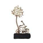 Bronze The Joy of the Ride with Lava Stone Base