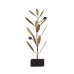 Bronze Olive Tree with Lava Stone Base