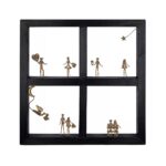 Bronze Journey of a Life Together - Wood Art Frame 33x33cm