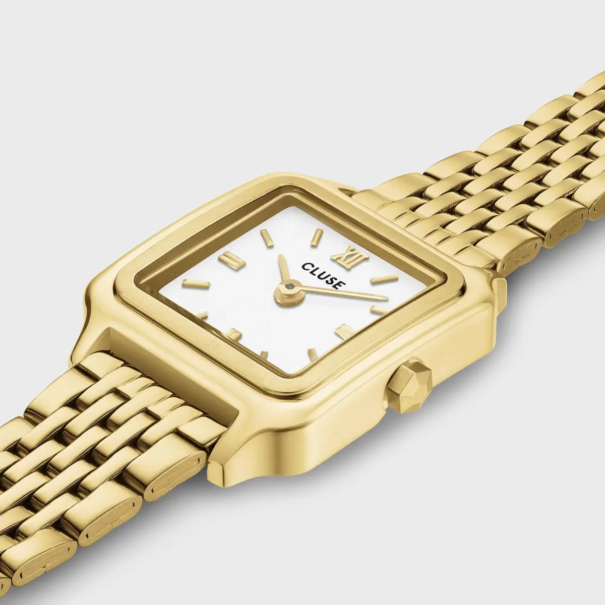 Cluse Gracieuse Mini Watch Steel White Gold Colour - Image 3