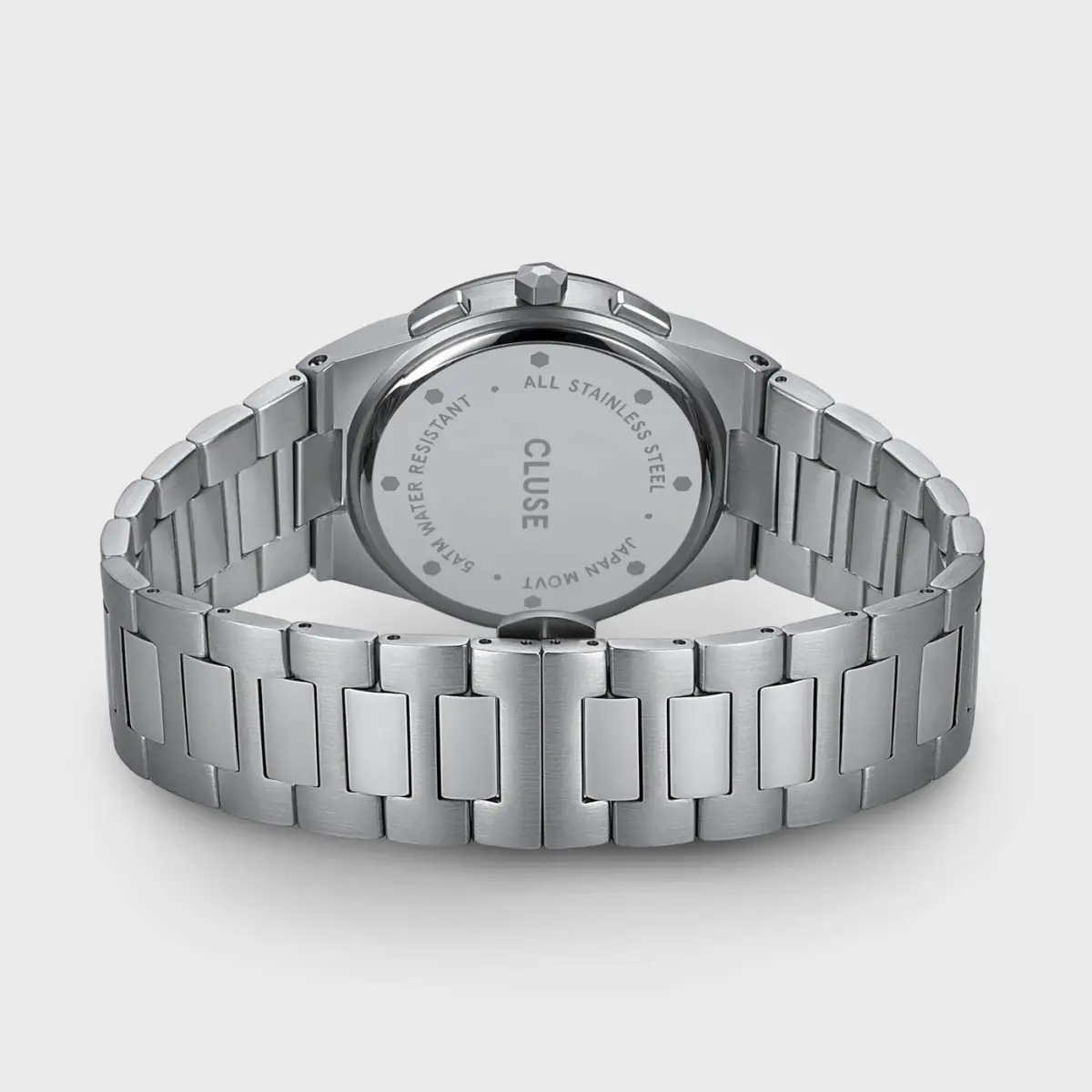 Vigoureux Chrono Watch Steel Dark Blue Silver Colour - Image 4