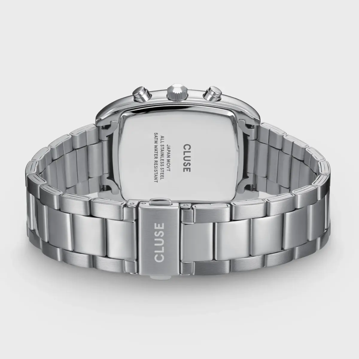 Quartaut Chrono Watch Steel Blue Silver Colour - Image 4