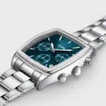 Quartaut Chrono Watch Steel Blue Silver Colour - Image 5