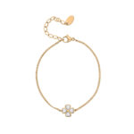 Four Heart Blossom Bracelet – Stainless Steel