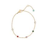 Colorful Crystal Bracelet – Stainless Steel