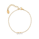 Stainless Steel Chain Bracelet with Pearl