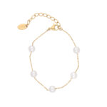 Stainless Steel Pearl Bracelet