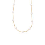 Pearl Chain Necklace - Stainless Steel