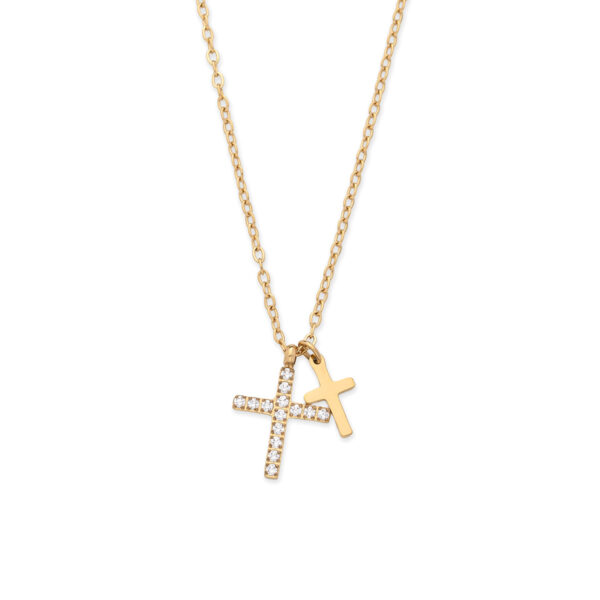 Cross Chain Necklace - Stainless Steel