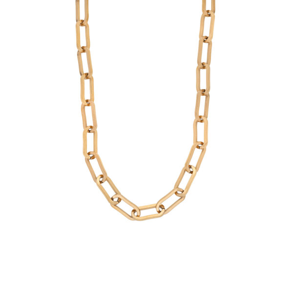 Paperclip Chain Necklace in Stainless Steel