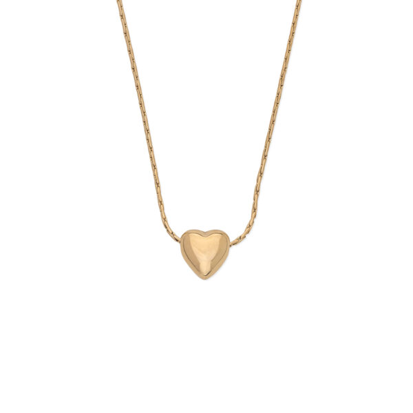 Heart Charm Necklace in Stainless Steel