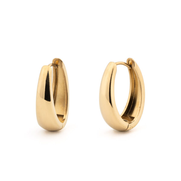 Geometric Drop Earrings in Stainless Steel