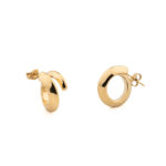 Twisted Stud Earrings in Stainless Steel