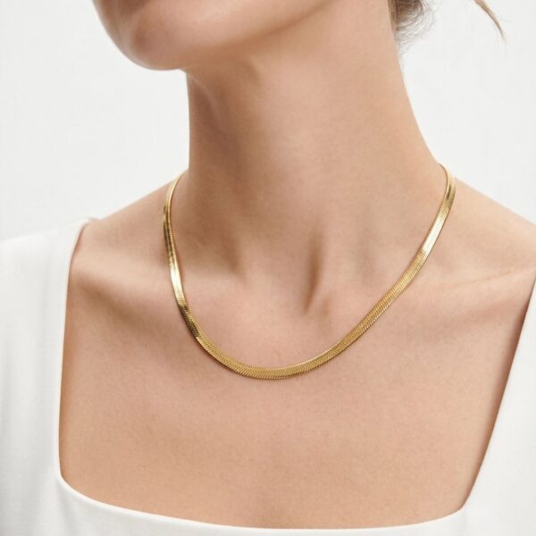 Snake Chain Necklace - Stainless Steel