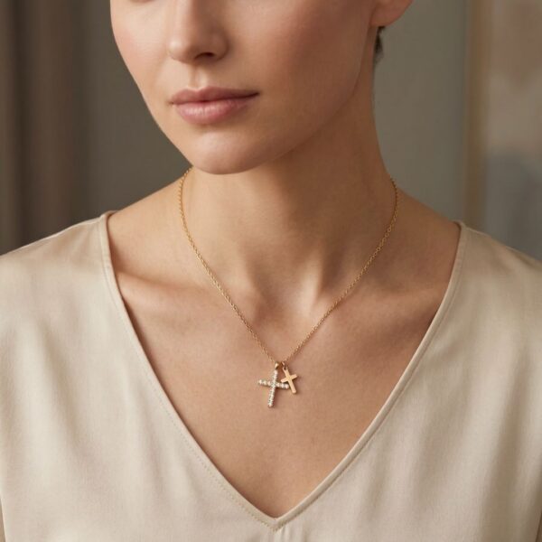 Cross Chain Necklace - Stainless Steel