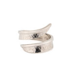 Leaf Open Ring in 925 Sterling Silver