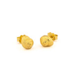 Shell Summer Stud Earrings in 925 Sterling Silver Gold Plated