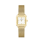 Cluse Gracieuse Mini Watch Mesh, White, Gold Colour