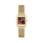 Cluse Gracieuse Mini Watch Mesh Dark Cherry Gold Colour