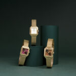 Cluse Gracieuse Mini Watch Mesh Dark Cherry Gold Colour