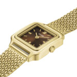 Cluse Anglée Watch Steel Brown Gold Colour