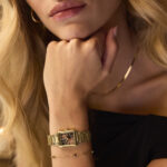 Cluse Gracieuse Mini Watch Mesh Brown Gold Colour