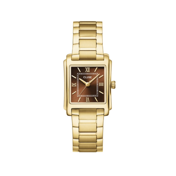 Cluse Gracieuse Mini Watch Mesh Brown Gold Colour